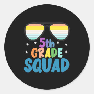 5e Grade Squad Ronde Sticker