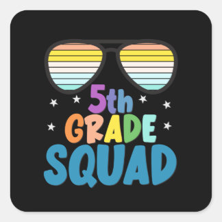 5e Grade Squad Vierkante Sticker