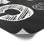 5e gradenbord - Chalkboard Poster (Hoek)