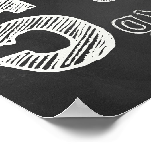 5e gradenbord - Chalkboard Poster (Hoek)