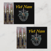 5e groene berets - speciale troepenhandelskaart visitekaartje (Voorkant / Achterkant)