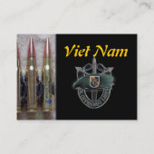 5e groene berets - speciale troepenhandelskaart visitekaartje (Achterkant)