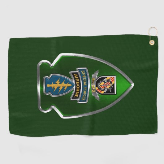 5e groep speciale strijdkrachten golfhanddoek (Horizontaal)