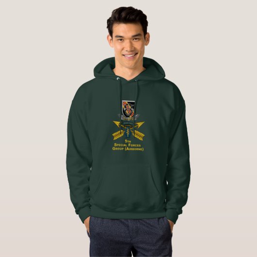 5e groep speciale strijdkrachten hoodie (Voorkant volledig)