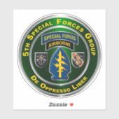 5e groep speciale strijdkrachten in de lucht sticker (Vel)