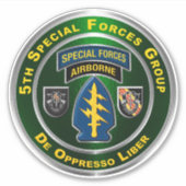 5e groep speciale strijdkrachten in de lucht sticker (Voorkant)