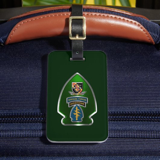 5e groep speciale strijdkrachten (luchtvervoer) bagagelabel (Voorkant Insitu 2)