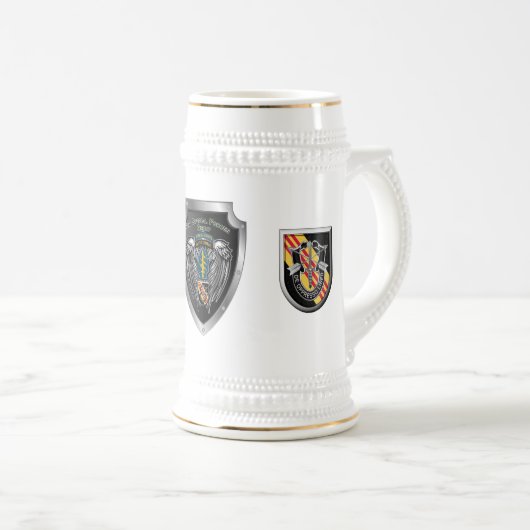 5e groep speciale strijdkrachten (luchtvervoer) bierpul (Voorkant rechts)