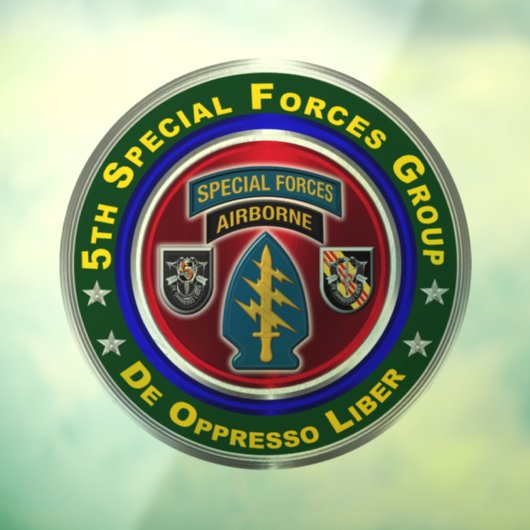 5e groep speciale strijdkrachten  raamsticker (Vel 3)