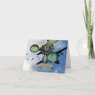 5e groep van speciale strijdkrachten irak veterane feestdagen kaart