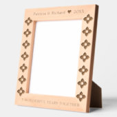 5e houten bruiloft Jubileum 8x10 Gegraveerde Lijstjes (Links)