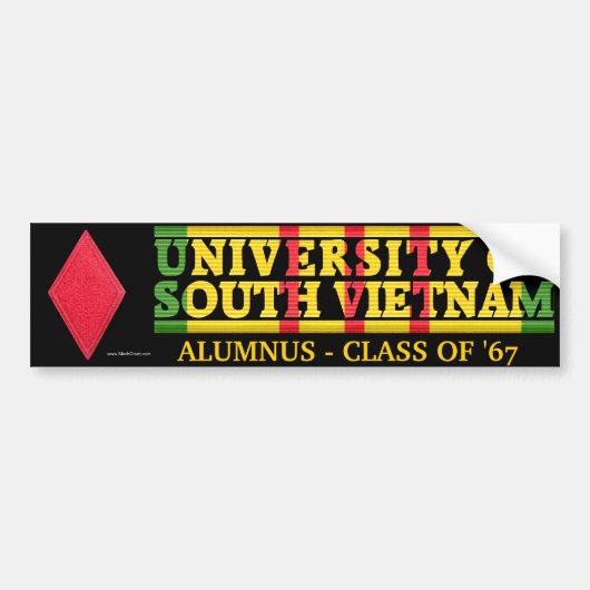 5e Inf. Div. - U van Zuid-Vietnam Alumnus Sticker (Voorkant)