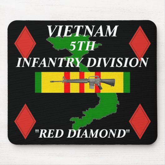 5e infanterie Vietnam Mousepad 2/b Muismat (Voorkant)
