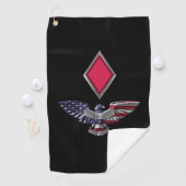 5e Infanteriedivisie Aangepaste Adelaar Golfhanddoek (Insitu)