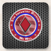 5e infanteriedivisie bier onderzetter (Voorkant)