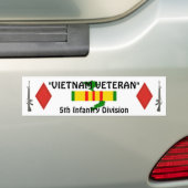 5e Infanteriedivisie bumpersticker (Op auto)