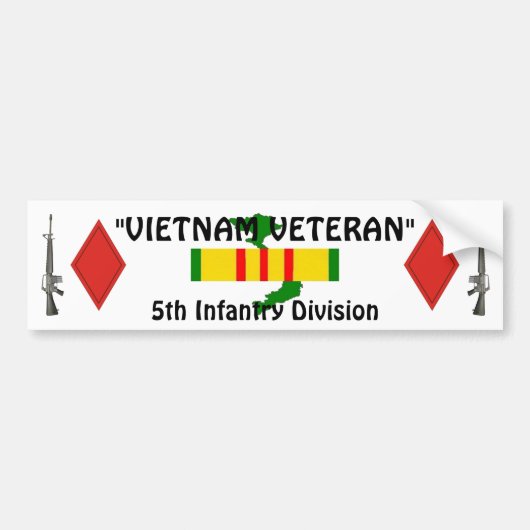 5e Infanteriedivisie bumpersticker (Voorkant)