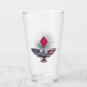 5e infanteriedivisie Gepersonaliseerd Eagle Glas (Voorkant)