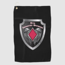 5e infanteriedivisie Gepersonaliseerd schild