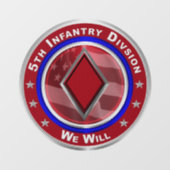 5e infanteriedivisie raamsticker (Vel)