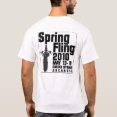 5e jaarlijkse, SPRING FLING, Eureka Springs, AR T-shirt (Achterkant)