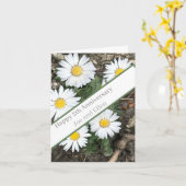 5e Jubileum, bewerkbaar Kaart (Gele Bloem)