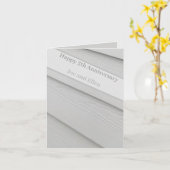 5e Jubileum Hout, bewerkbaar Kaart (Gele Bloem)