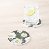 5e Jubileum, Hout en madeliefjes Zandsteen Onderzetter (Zijkant)