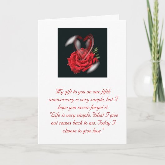 5e Jubileum Kaart (Voorkant)