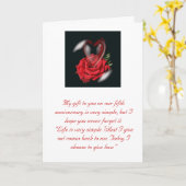 5e Jubileum Kaart (Gele Bloem)