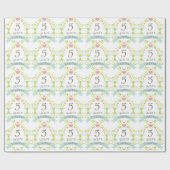 5e Jubileum Love Heart Gift Wrap Cadeaupapier (Vlak)