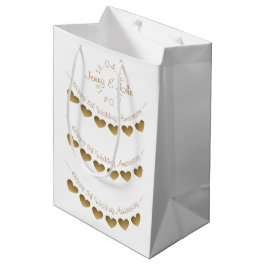 5e Jubileum met een klein cadeautje Medium Cadeauzakje