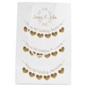 5e Jubileum met een klein cadeautje Medium Cadeauzakje (Achterkant)