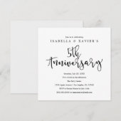 5e Jubileum | partijuitnodiging Kaart (Voorkant / Achterkant)