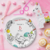 5e Jubileum Party Paper Bord (Feest)