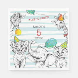 5e Jubileum Party Papier Servet