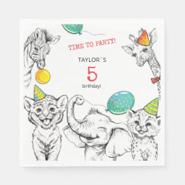 5e Jubileum Party Papier Servet