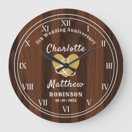 5e Jubileum voor bruiloft - Speciaal - Grote C Klok