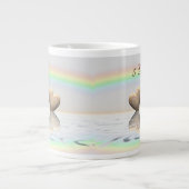 5e Jubileum Wooden Hearts Grote Koffiekop (Voorkant)