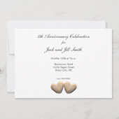 5e Jubileum Wooden Hearts Kaart (Achterkant)