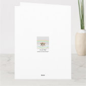 5e Jubileum Wooden Hearts Kaart (Achterkant)