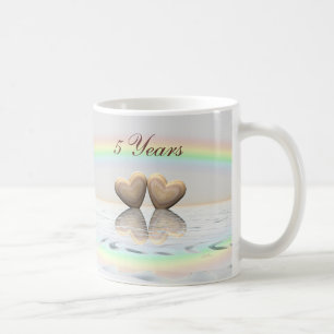 5e Jubileum Wooden Hearts Koffiemok