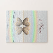 5e Jubileum Wooden Hearts Legpuzzel (Horizontaal)