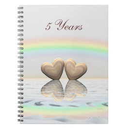 5e Jubileum Wooden Hearts Notitieboek