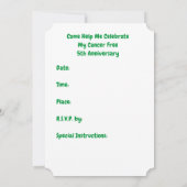 5e Kanker Jubileum Party Uitnodigingen (Achterkant)