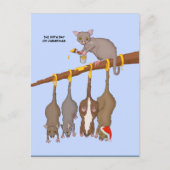 5e Kerstdag (5 Golden Rings) Briefkaart (Voorkant)