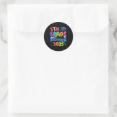 5e klas Afstuderen 5e klas Afstudeerder CL van 202 Ronde Sticker (Tas)