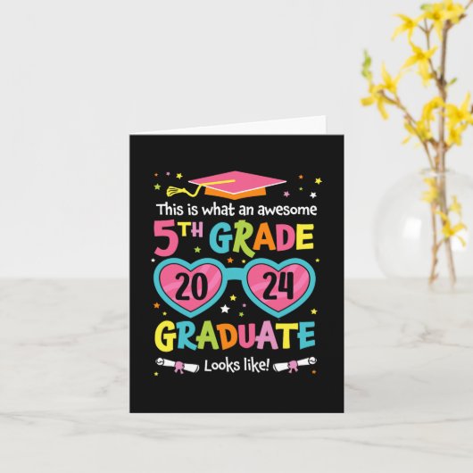 5e klas Afstuderen als CL 2024 Afstuderen Kaart (Gele Bloem)