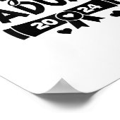 5e klas Afstuderen laatste dag van school senior 2 Poster (Hoek)