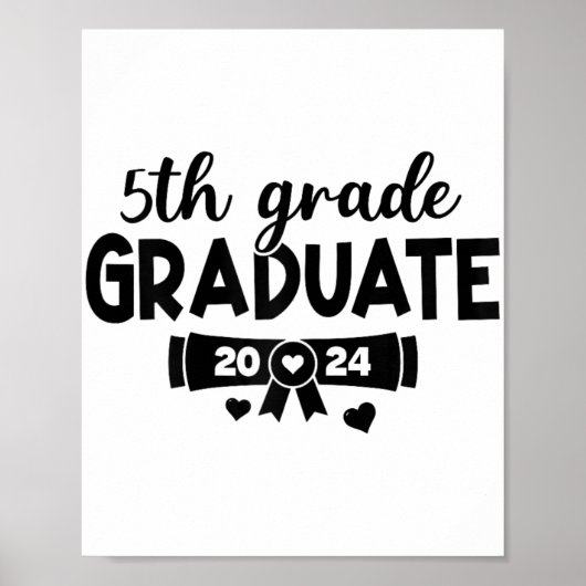 5e klas Afstuderen laatste dag van school senior 2 Poster (Voorkant)